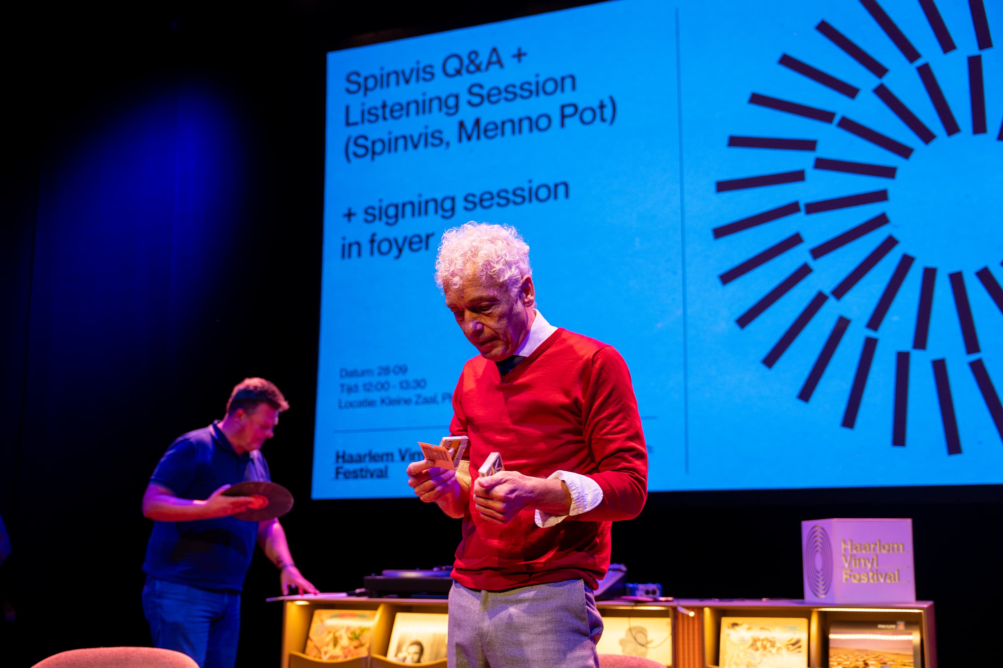 Spinvis luistersessie Haarlem Vinyl Festival