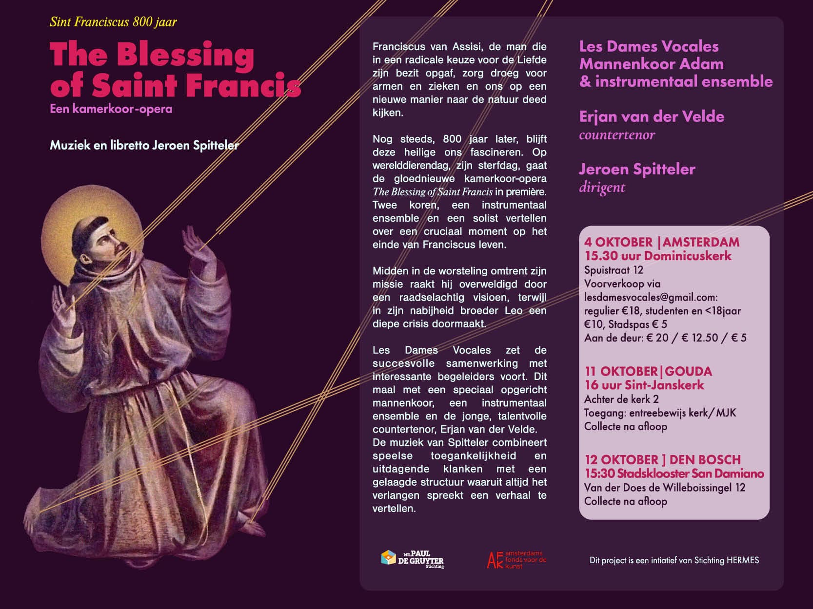 Flyer The Blessing of Saint Francis