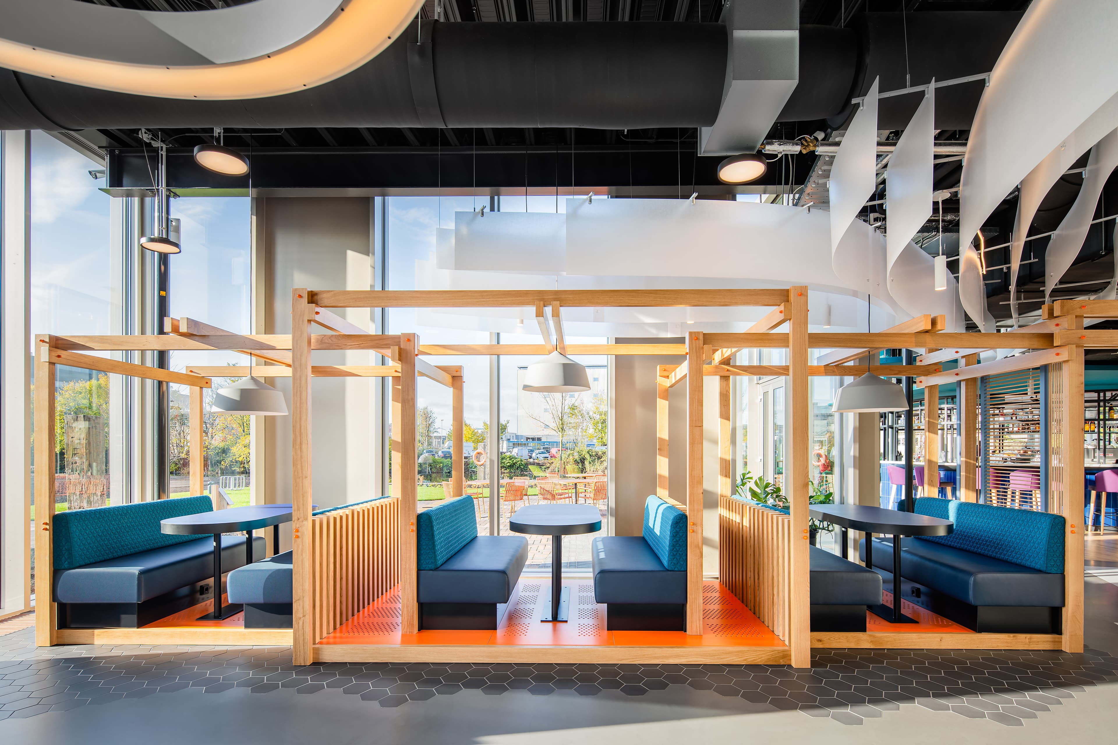 Coworking space at YOTEL Amsterdam