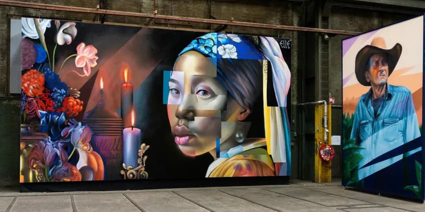 Streetart works at Straat Museum