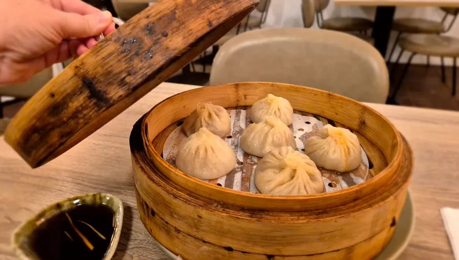Steamed dumplings at Nanxiang Soup Dumplings