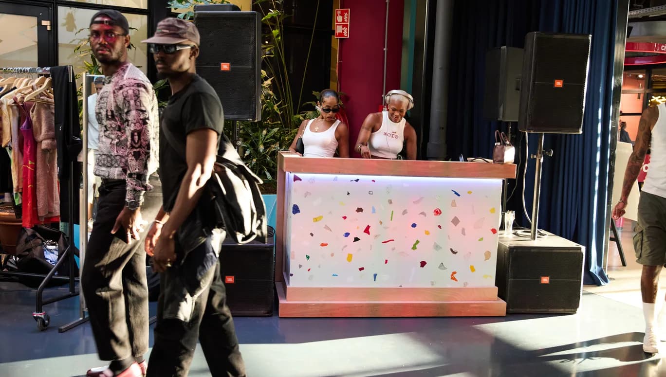 DJ booth at The Social hub