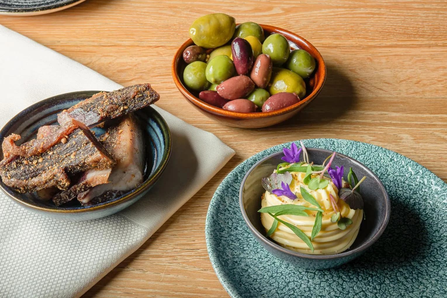 Starters at Cape Town Social Club South African restaurant