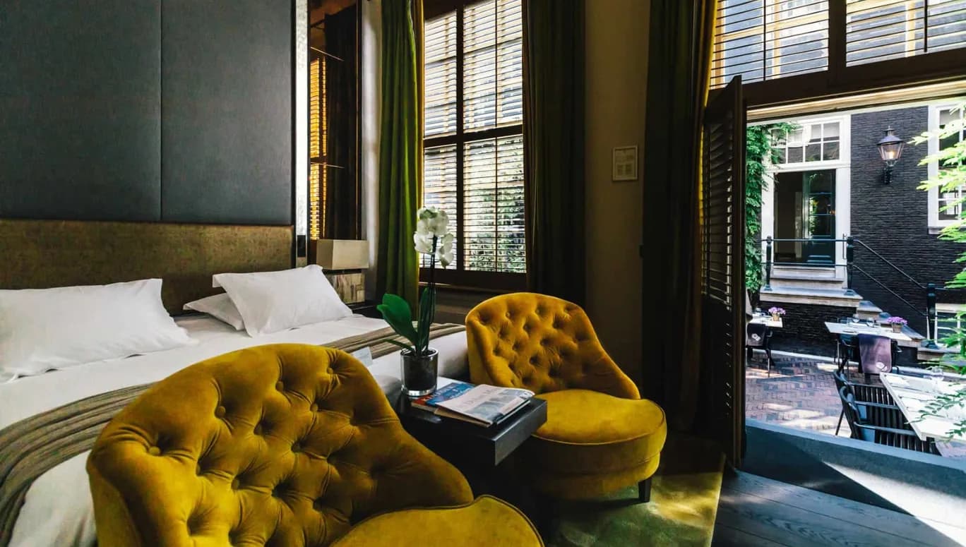 The Dylan hotel bed room interior