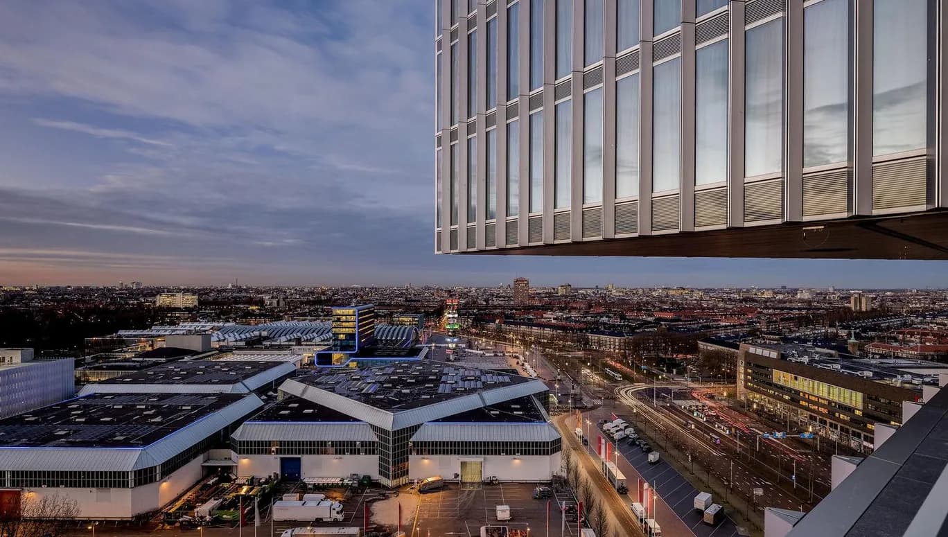 Nhow RAI Amsterdam city view