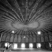 Interior of Gashouder at Westergasfabriek in Westerpark architecture archive photo