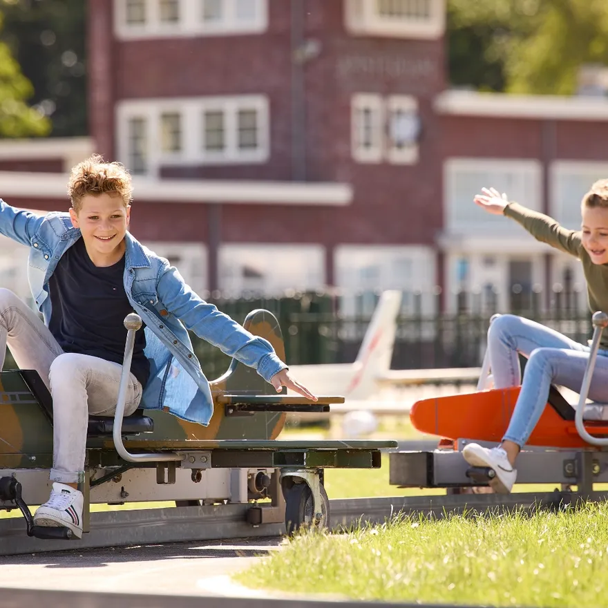 Aviodrome museum kids enjoying and learning about aviation