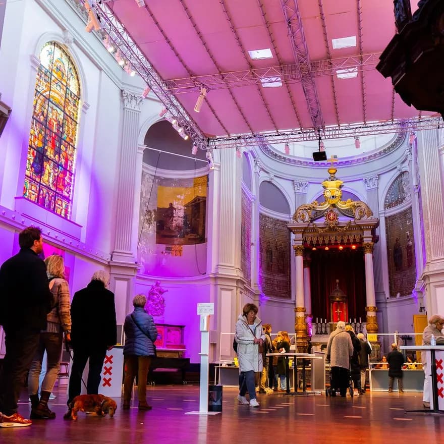 March 15th 2023 - Election day in Amsterdam. People waiting in line to vote.