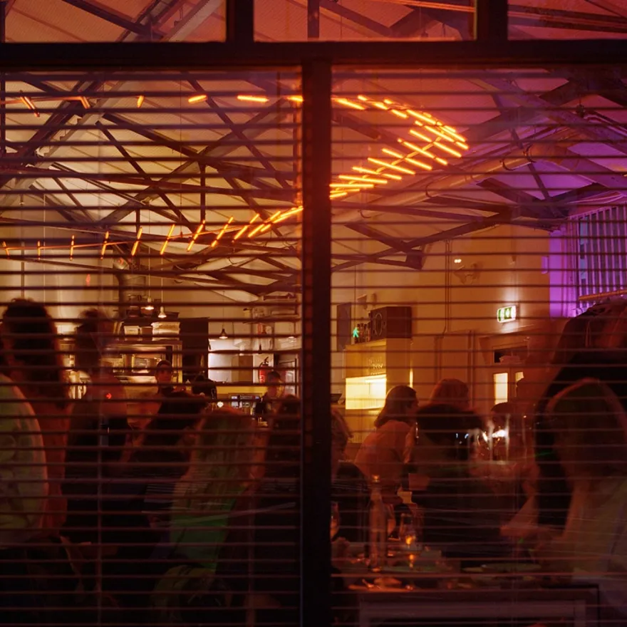 Corner Store restaurant through the window