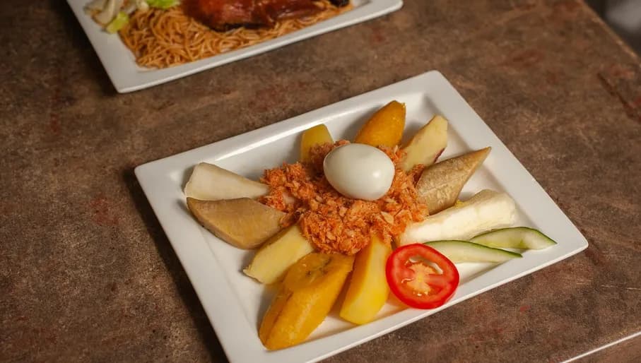 Dishes at roti shop New Draver Amsterdam