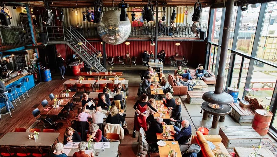 Pllek café-restaurant interior
