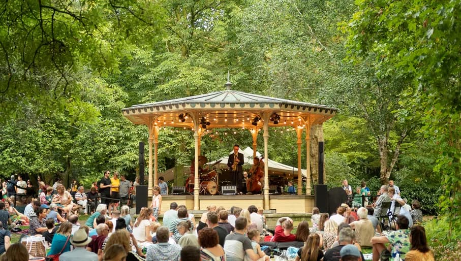 Performance of musician / saxophonist Benjamin Herman during Artis Zoomeravonden