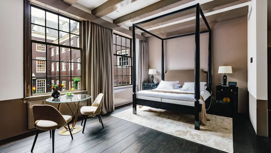 The Dylan hotel bedroom interior