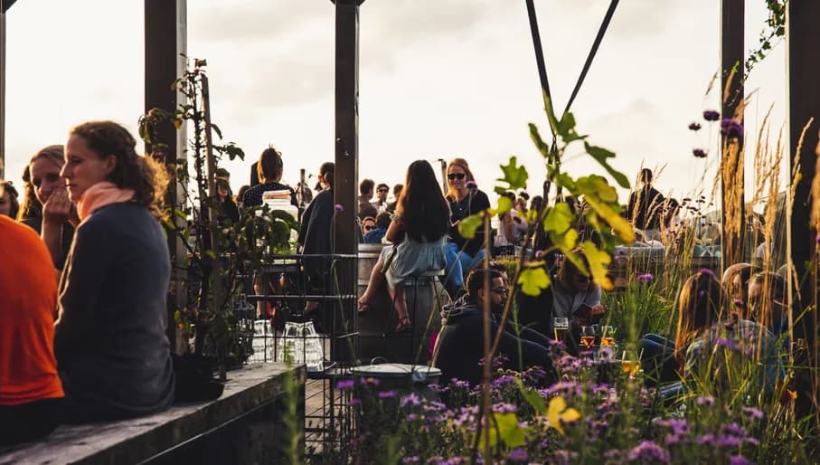 GAPP rooftop terrace with people