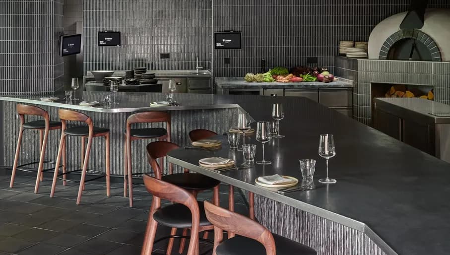 NELA interior with chef's table