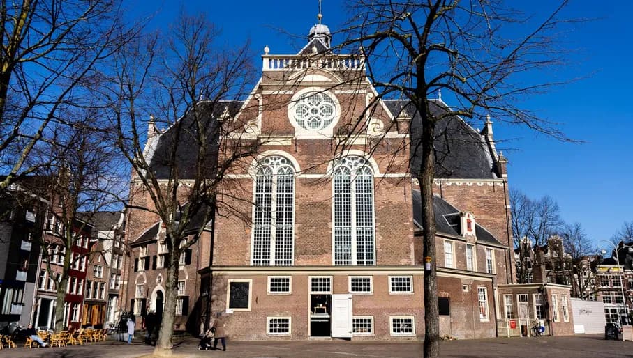 March 15th 2023 - Election day in Amsterdam. People waiting in line to vote at the Noorderkerk.