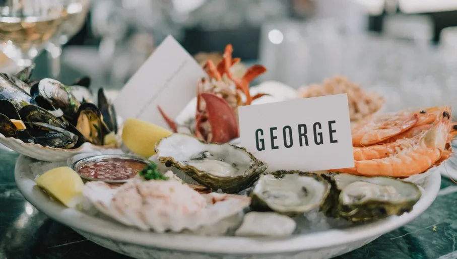 George Marina seafood platter