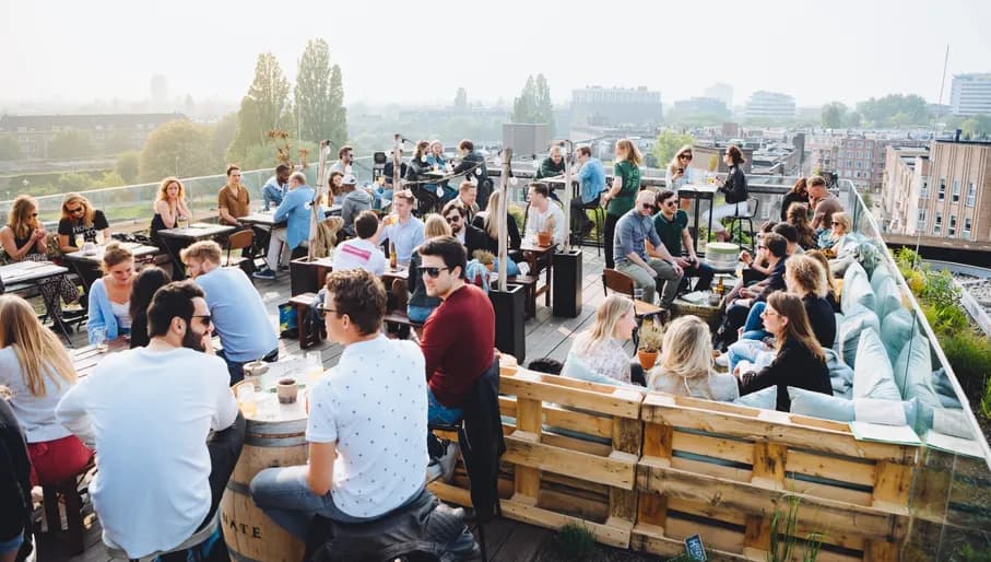 GAPP rooftop terrace with people