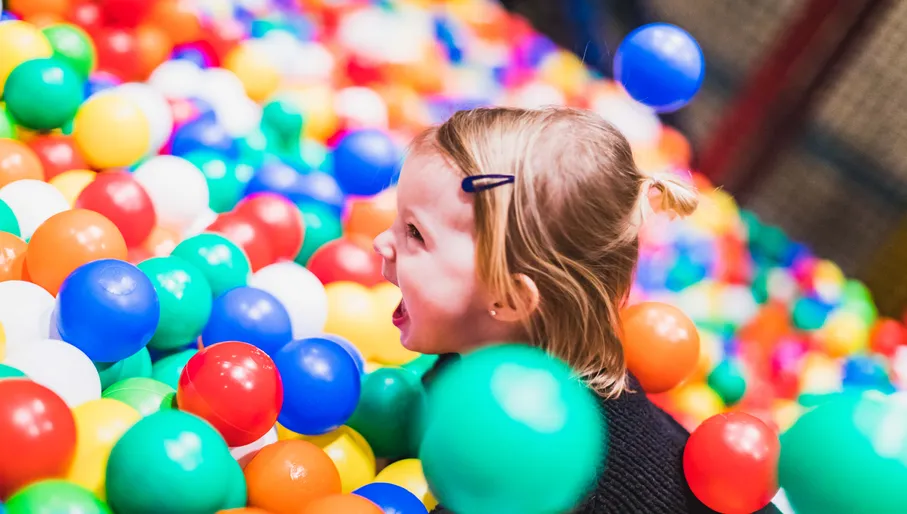 girl having fun in ballpark