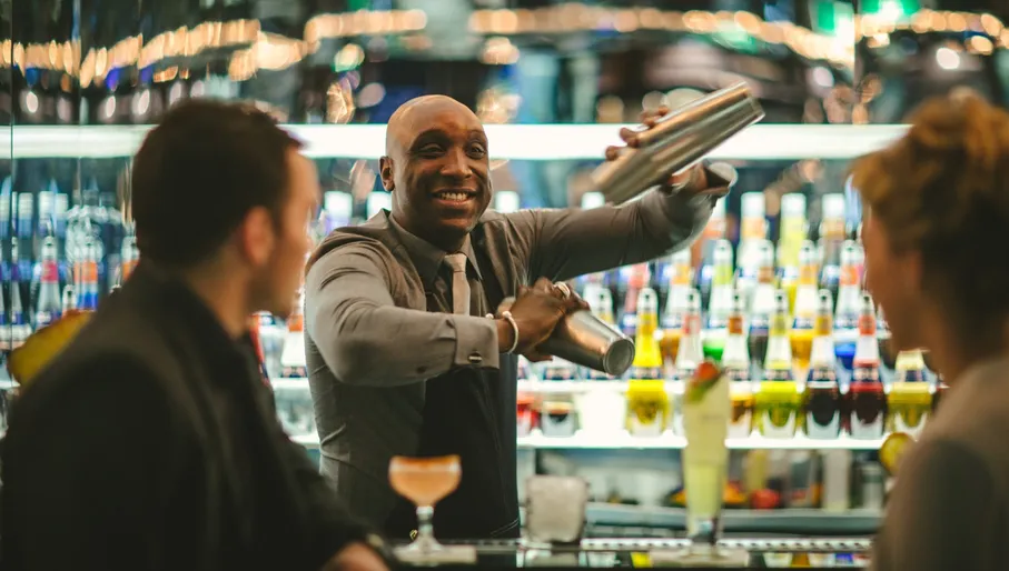 House of Bols bartender preparing cocktails