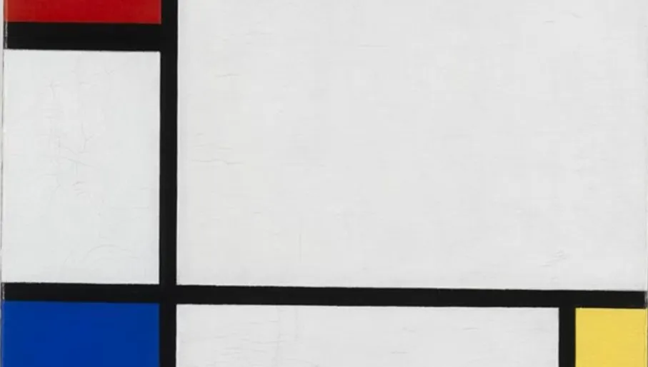 Composition No. IV With Red, Blue and Yellow, Piet Mondriaan in Stedelijk Museum