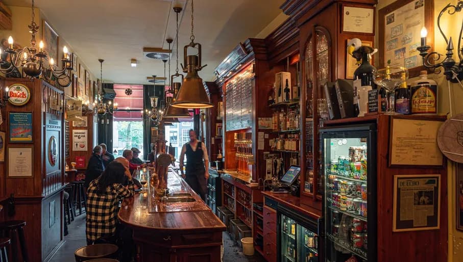 Proeflokaal Arendsnest beer café interior.