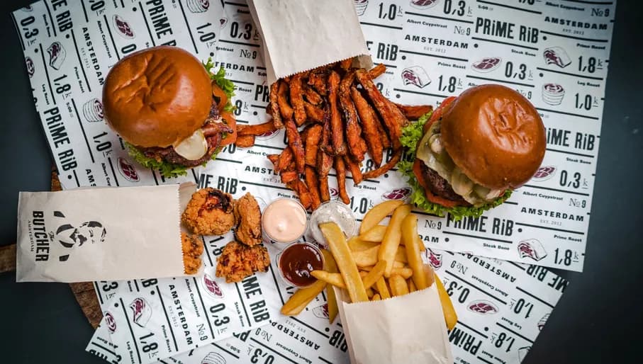 The Butcher hamburger & fries