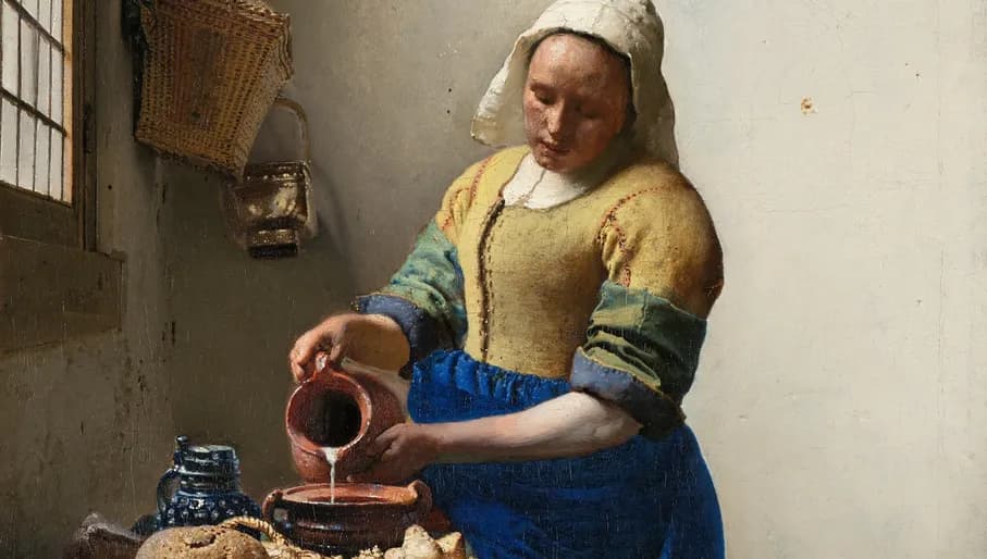 Het melkmeisje, Johannes Vermeer in het Rijksmuseum