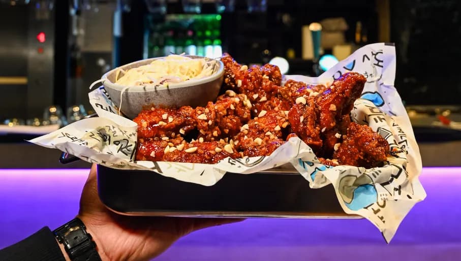 Sojubar signature Korean chicken