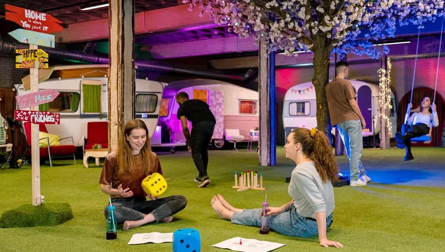 Interiors of Outside Inn indoor campsite hotel