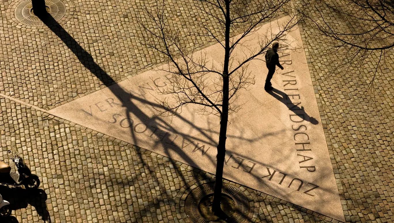 Aerial view of the Homomonument (Gay monument).