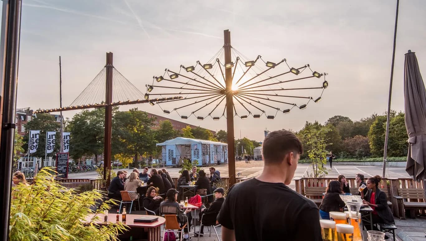 Pacific Park terrace in Westerpark.