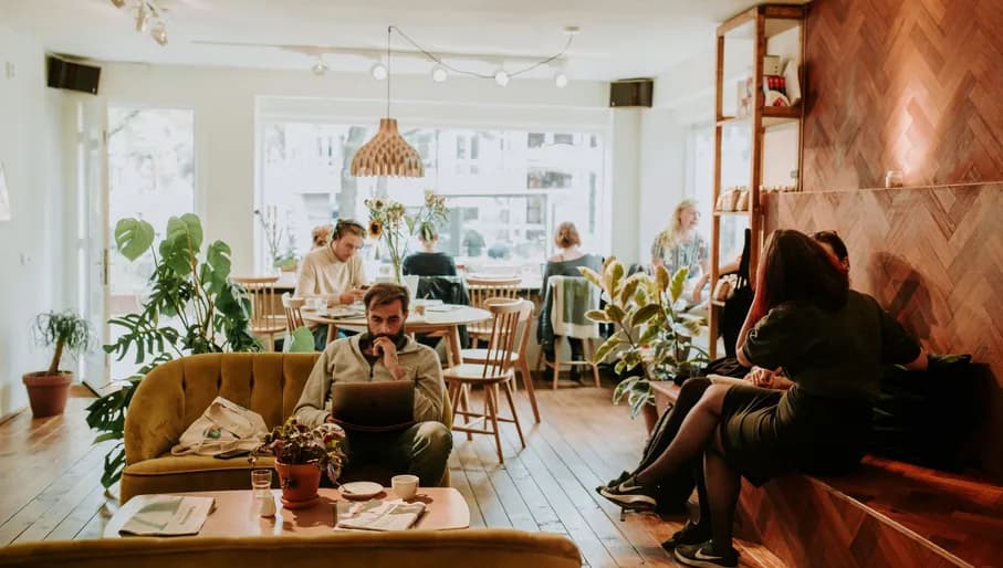 Back to Black café interior