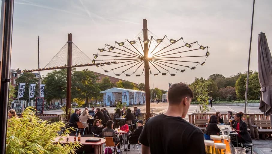 Pacific Park terrace in Westerpark.